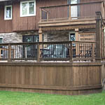 Wooden deck cleaning