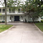 Cement driveway cleaning