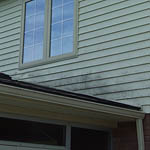 Before Aluminum Siding Cleaning